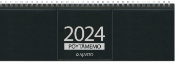 Ajasto Pöytämemo pöytäkalenteri musta 305 x 90mm